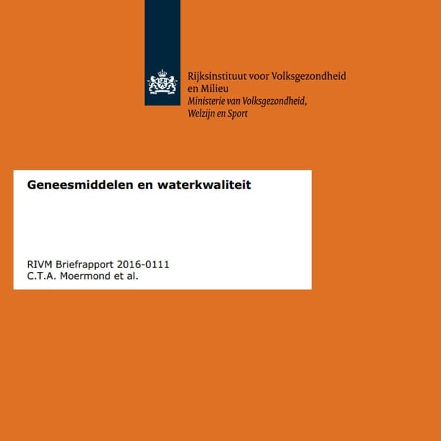 RIVM - Medicijnresten in drinkwater, wat zijn de risico's?